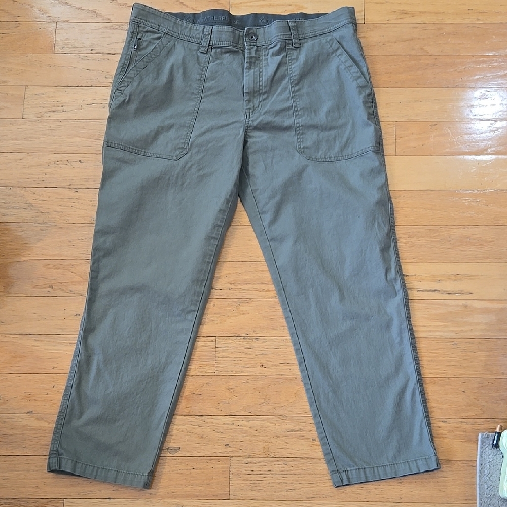 Weatherproof Vintage Flex Pants 38 X 28 1/4" Regular Fit Stretch 5-Pocket W2F104
